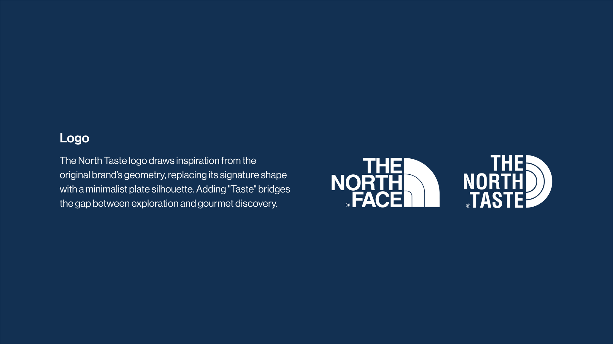 North Taste brand logo lockup detail